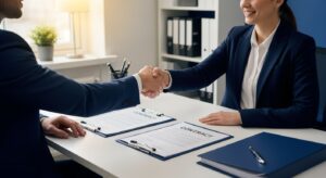 Anställa personal småföretagare - professionell anställningsprocess med anställningsavtal och handskakning